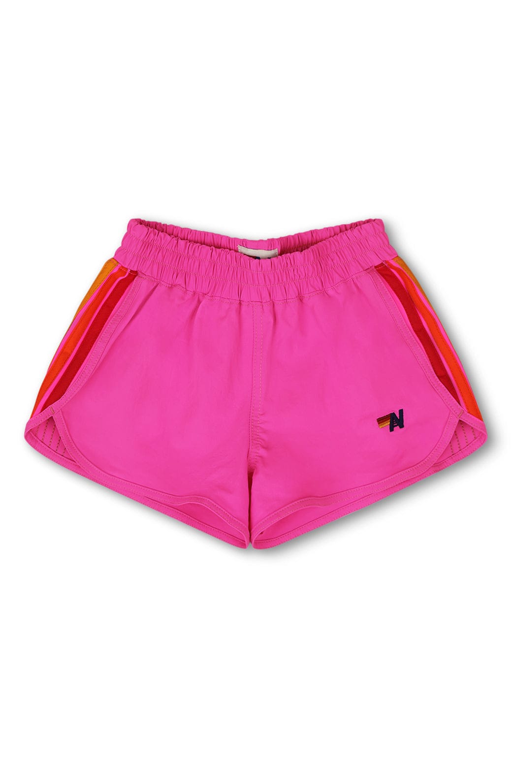 Retro 5 STRIPE KIDS FLEX JOGGER SHORT - NEON PINK