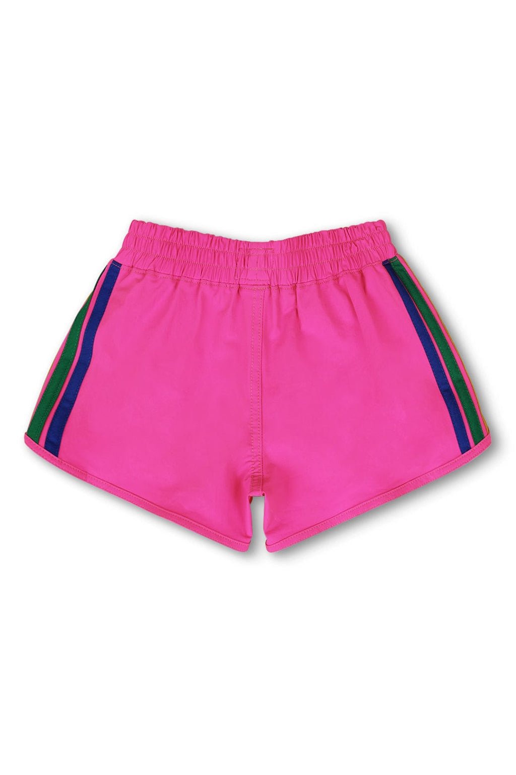 Retro 5 STRIPE KIDS FLEX JOGGER SHORT - NEON PINK