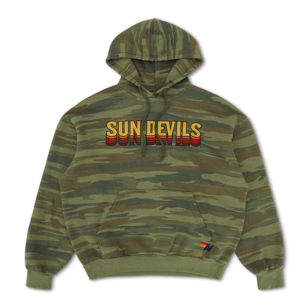 Retro ASU SUN DEVILS PULLOVER HOODIE RELAXED - CAMO