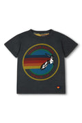 Retro KIDS AVIATOR NATION VENICE TEE - CHARCOAL