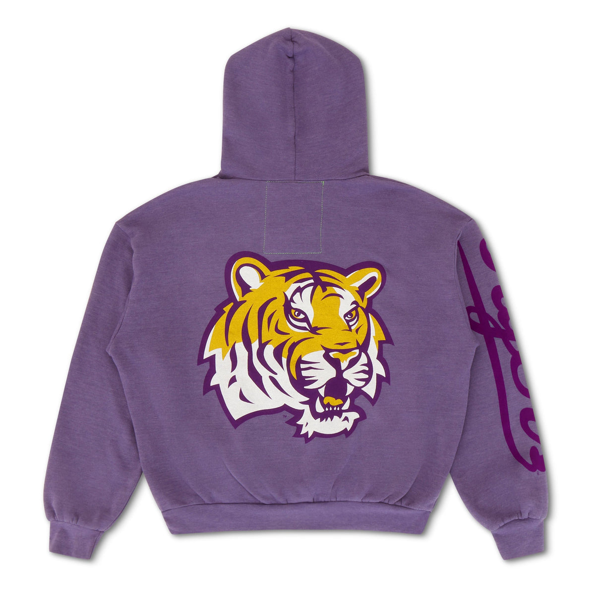 Retro LSU TIGER RELAXED PULLOVER HOODIE - GRAPE