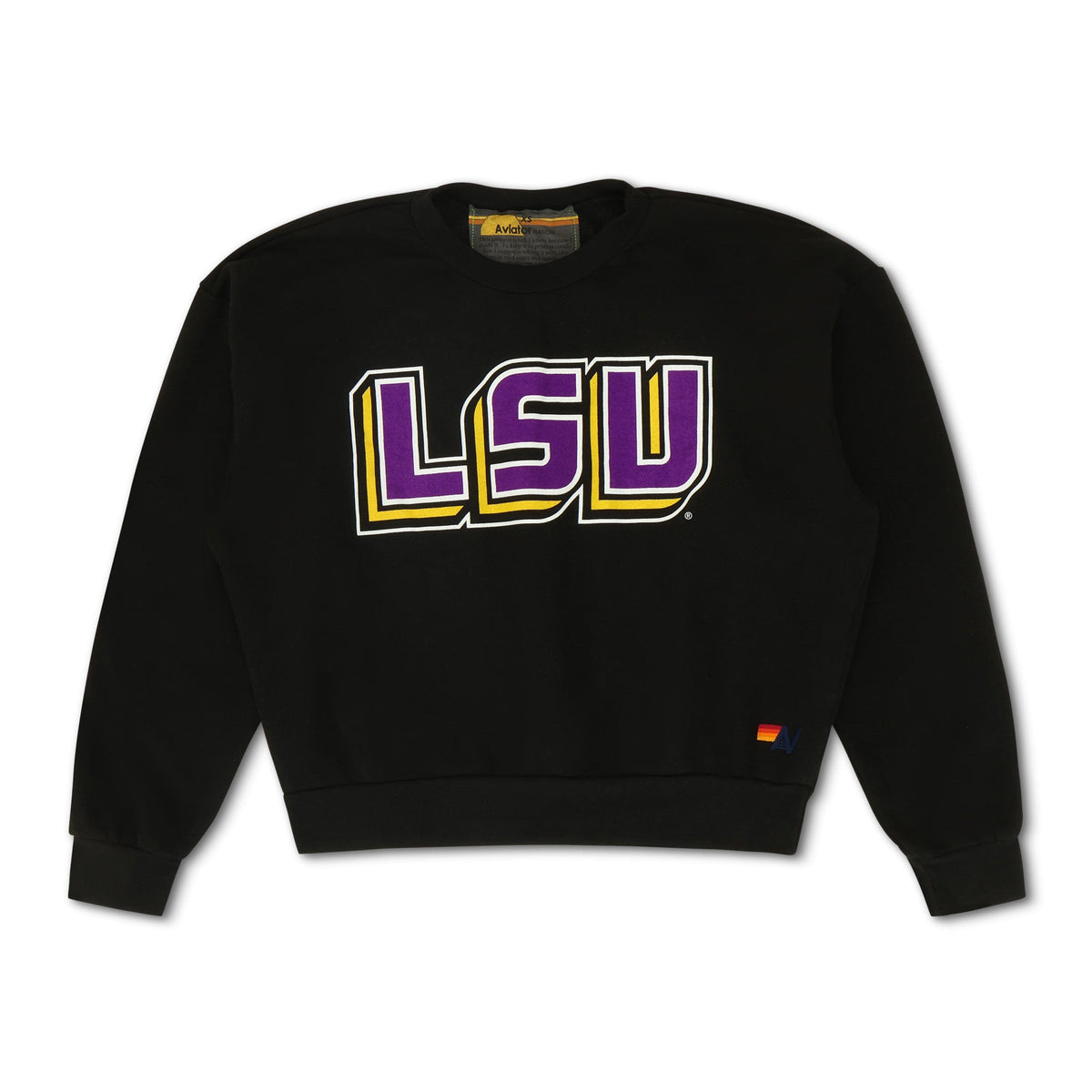 Retro LSU RELAXED CREW SWEATSHIRT - BLACK