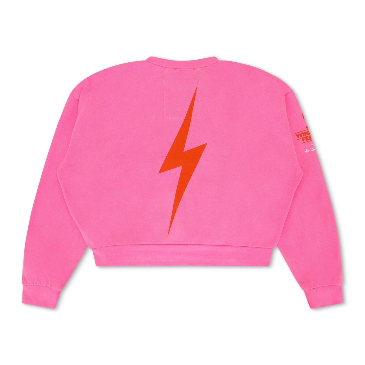 Retro NEW YORK WINE & FOOD 2025 CREW SWEATSHIRT RELAXED - NEON PINK