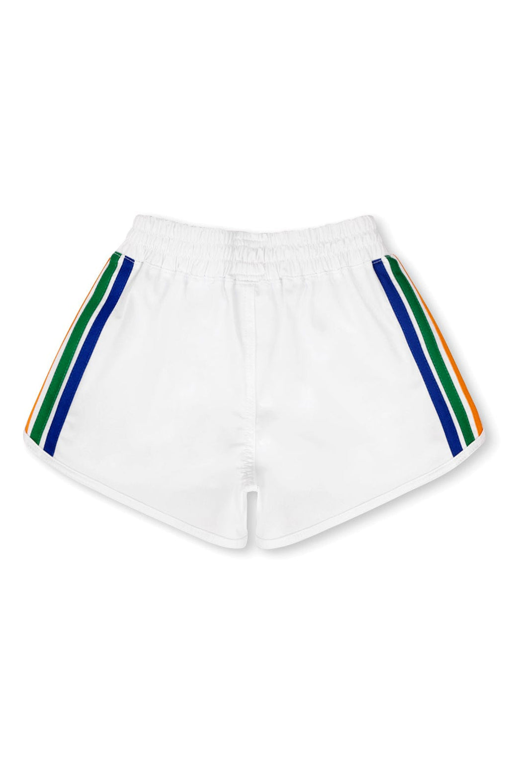 Retro 5 STRIPE KIDS FLEX JOGGER SHORT - WHITE