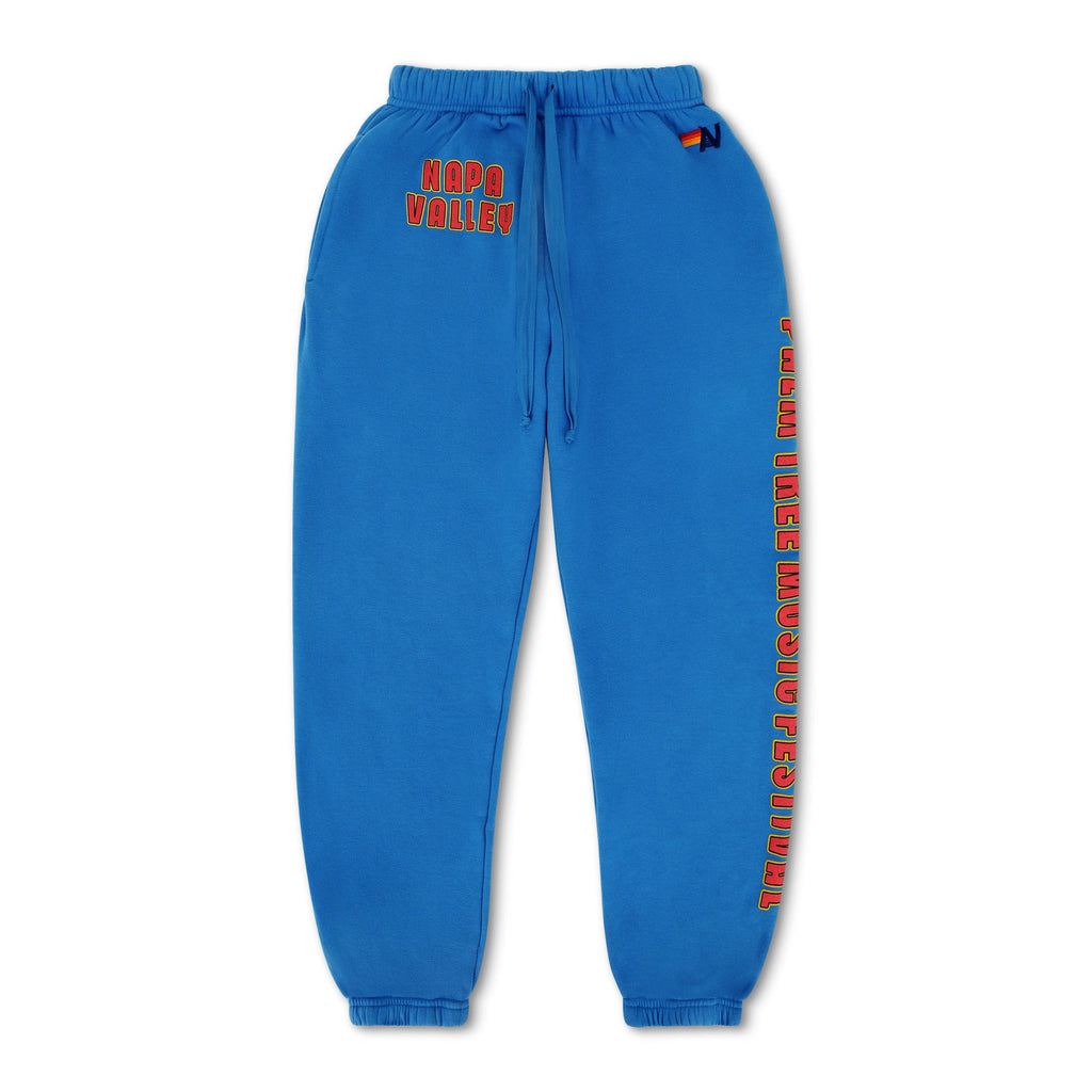 Retro PALM TREE FEST NAPA 2025 UNISEX SWEATPANTS - ADVENTURE BLUE