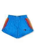 Retro 5 STRIPE KIDS FLEX JOGGER SHORT - NEON BLUE