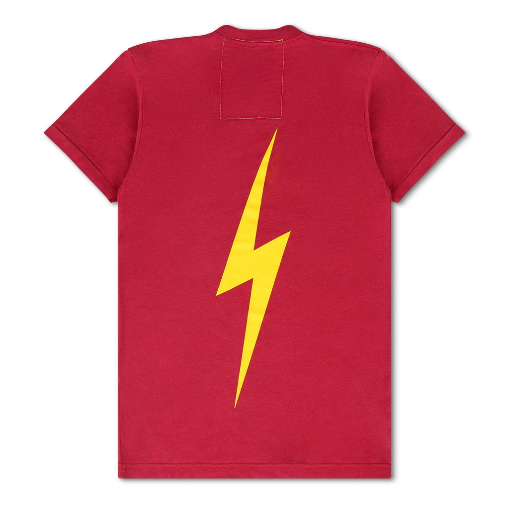 Retro UNIVERSITY OF SOUTHERN CALIFORNIA BOLT CREW TEE SHIRT - CARDINAL