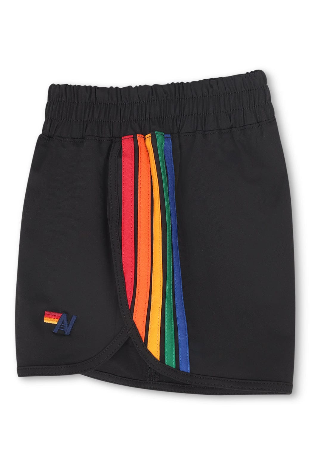 Retro 5 STRIPE KIDS FLEX JOGGER SHORT - BLACK