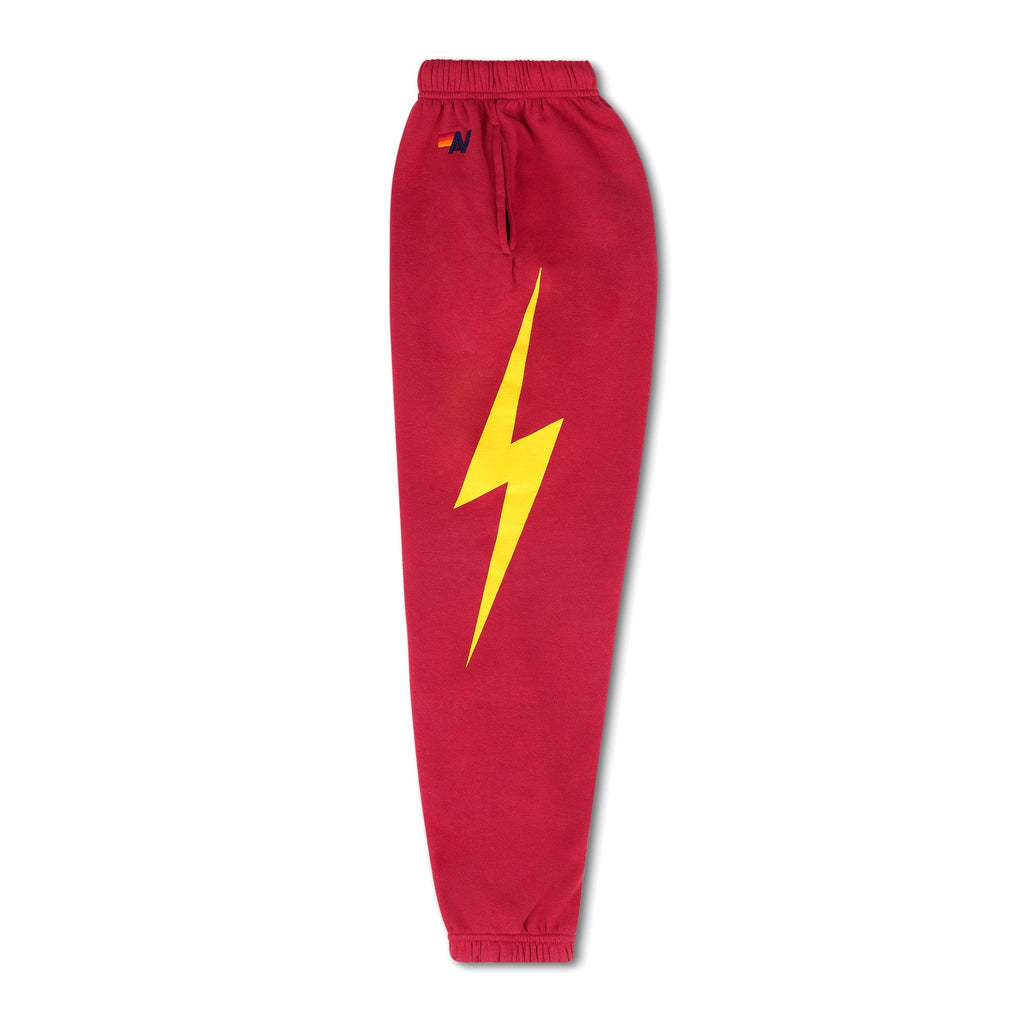 Retro UNIVERSITY OF SOUTHERN CALIFORNIA BOLT UNISEX POCKET SWEATPANTS - CARDINAL