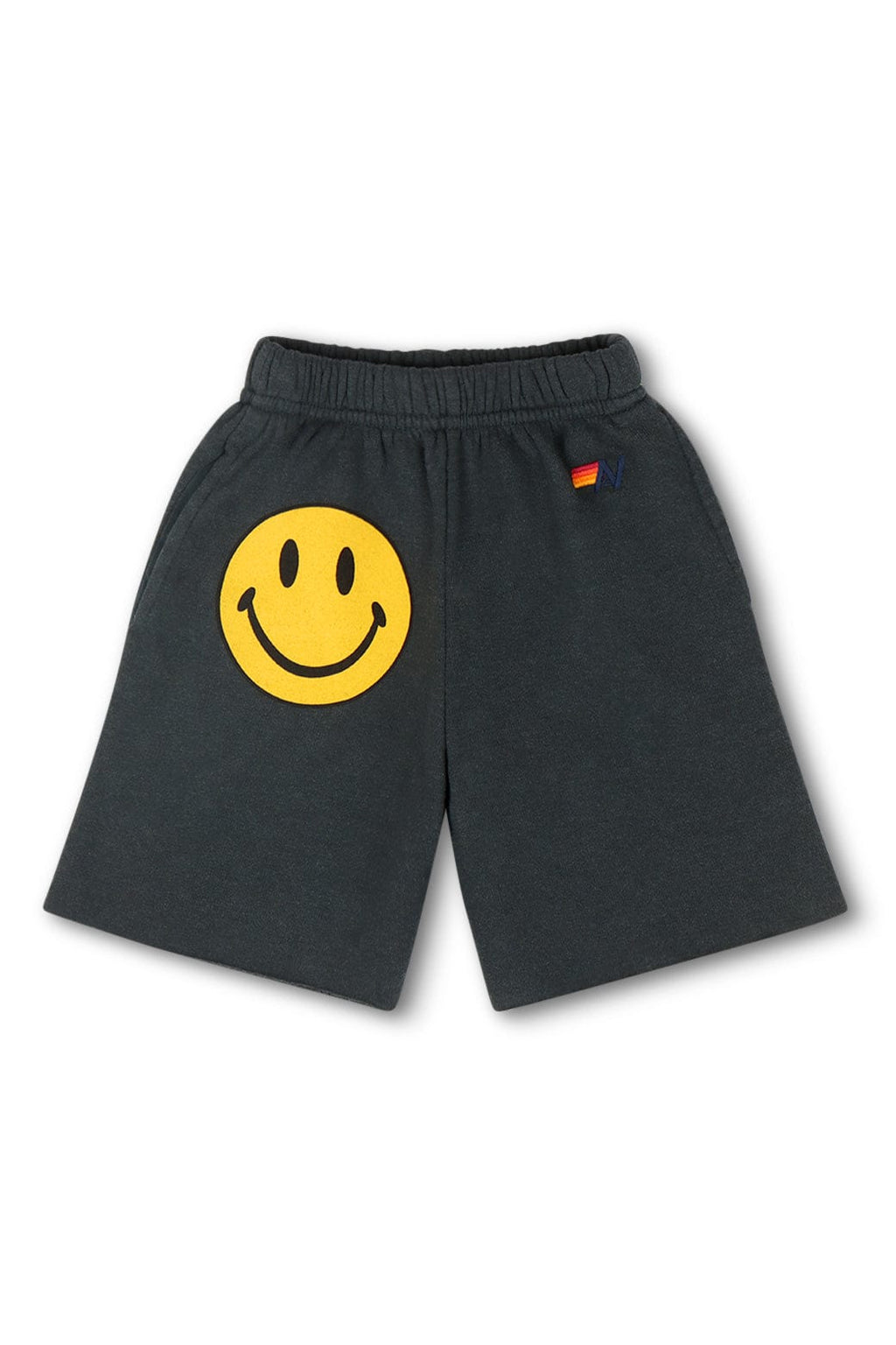 Retro SMILEY KIDS SWEATSHORTS - CHARCOAL