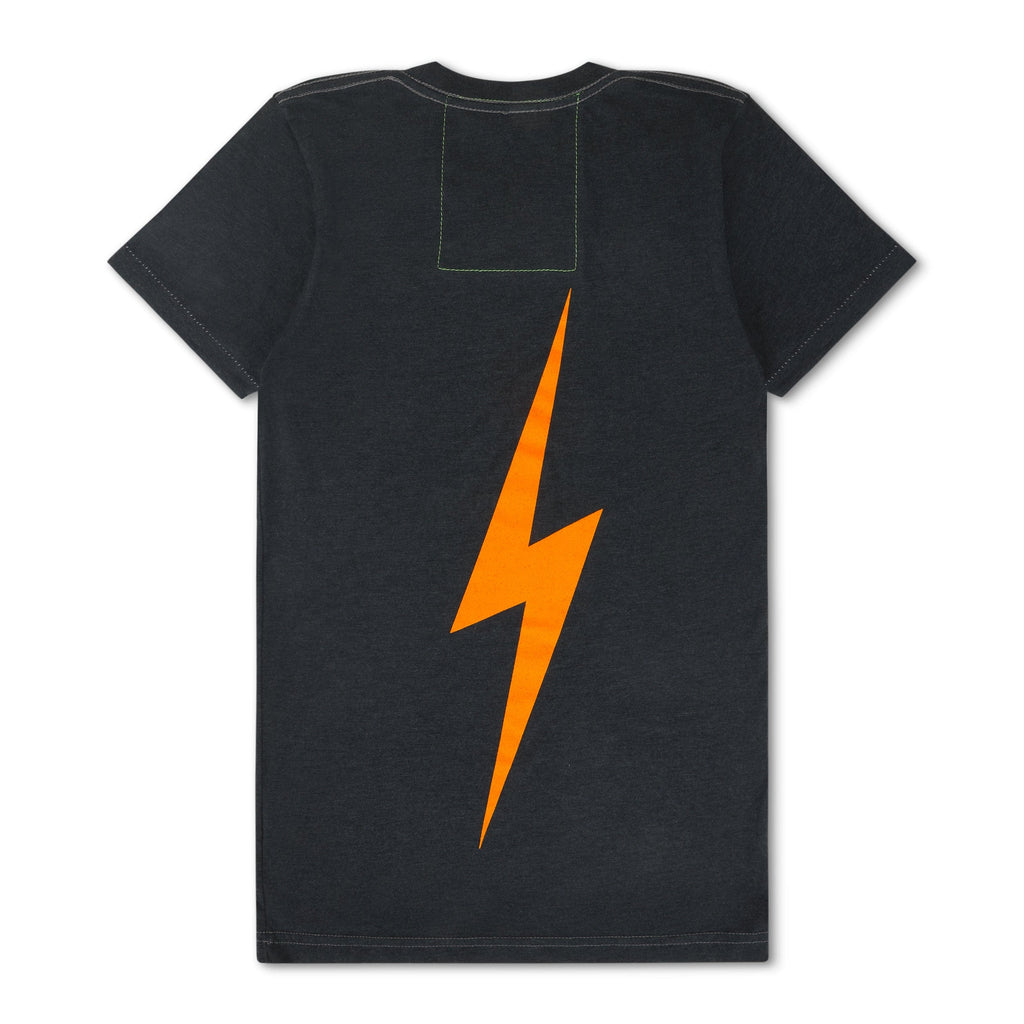 Retro UNIVERSITY OF TENNESSEE BOLT CREW TEE SHIRT - CHARCOAL