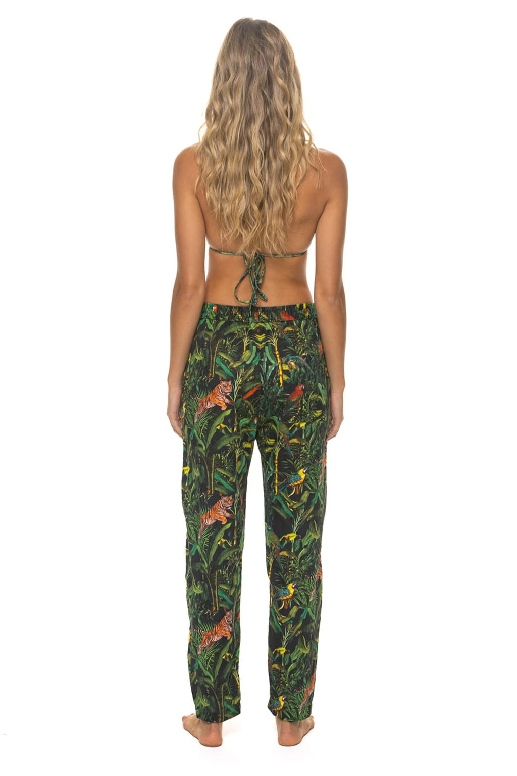 Retro UNISEX COTTON LUXE POPLIN RELAXED PANT - VINTAGE BLACK JUNGLE
