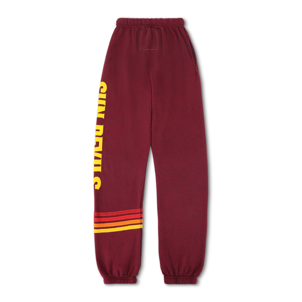 Retro ASU FORK UNISEX POCKET SWEATPANTS - MAROON