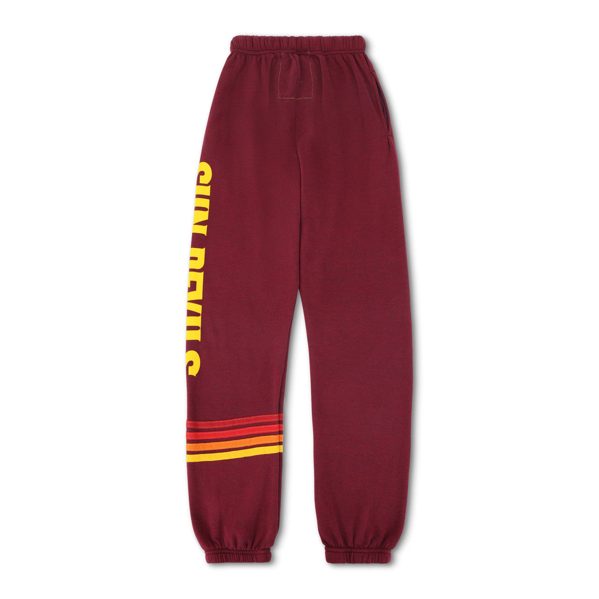 Retro ASU FORK UNISEX POCKET SWEATPANTS - MAROON