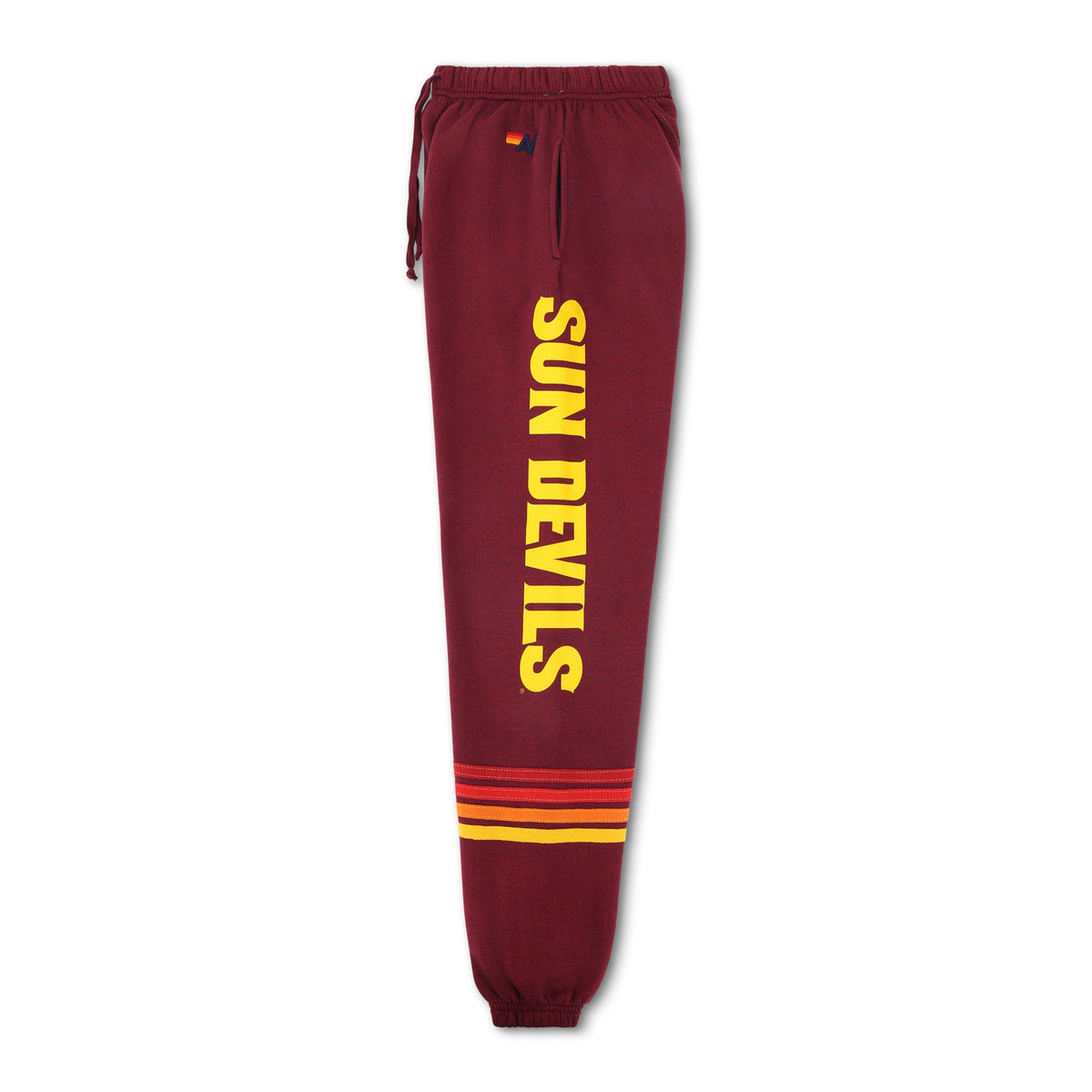 Retro ASU FORK UNISEX POCKET SWEATPANTS - MAROON