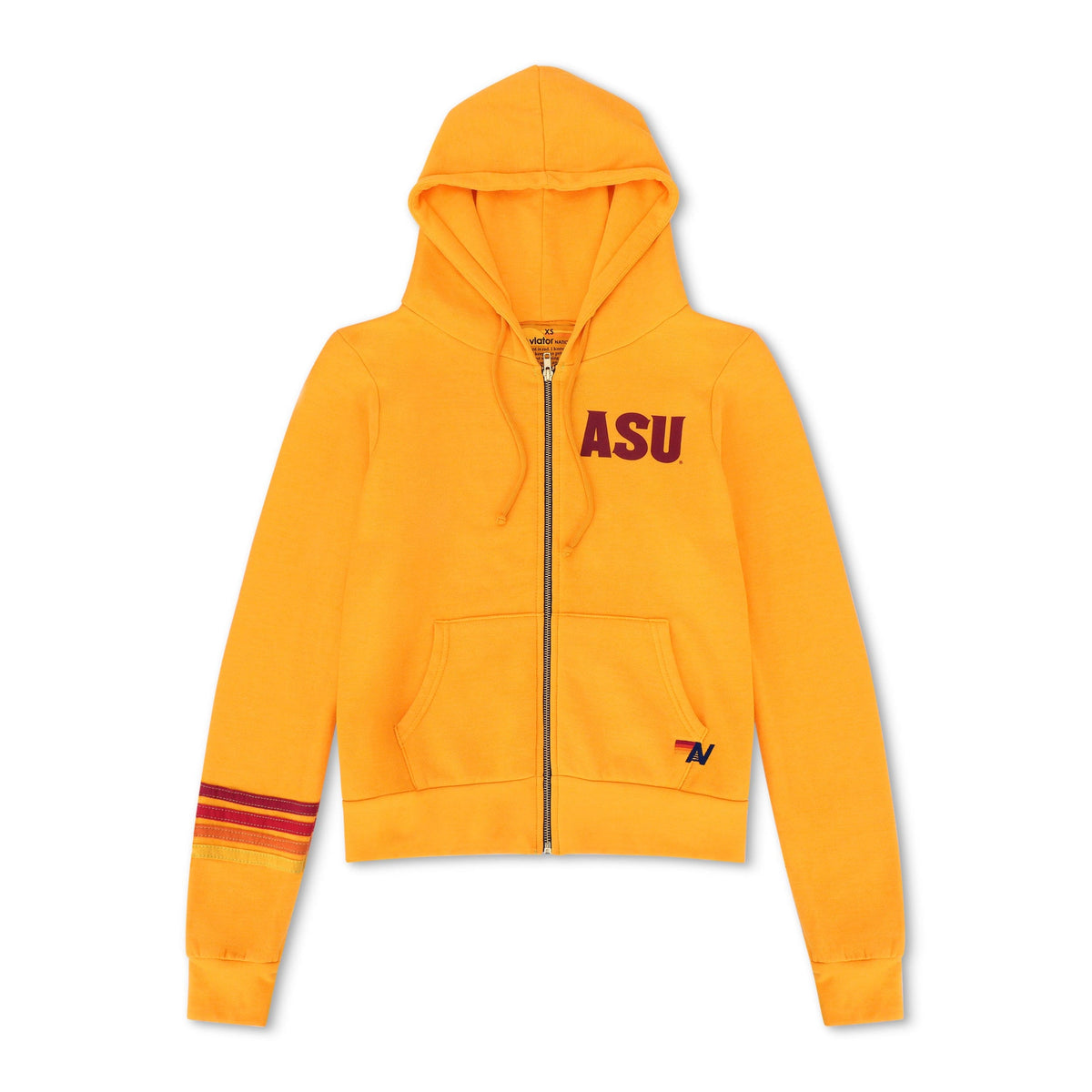 Retro ASU FORK EM DEVILS ZIP HOODIE - GOLD