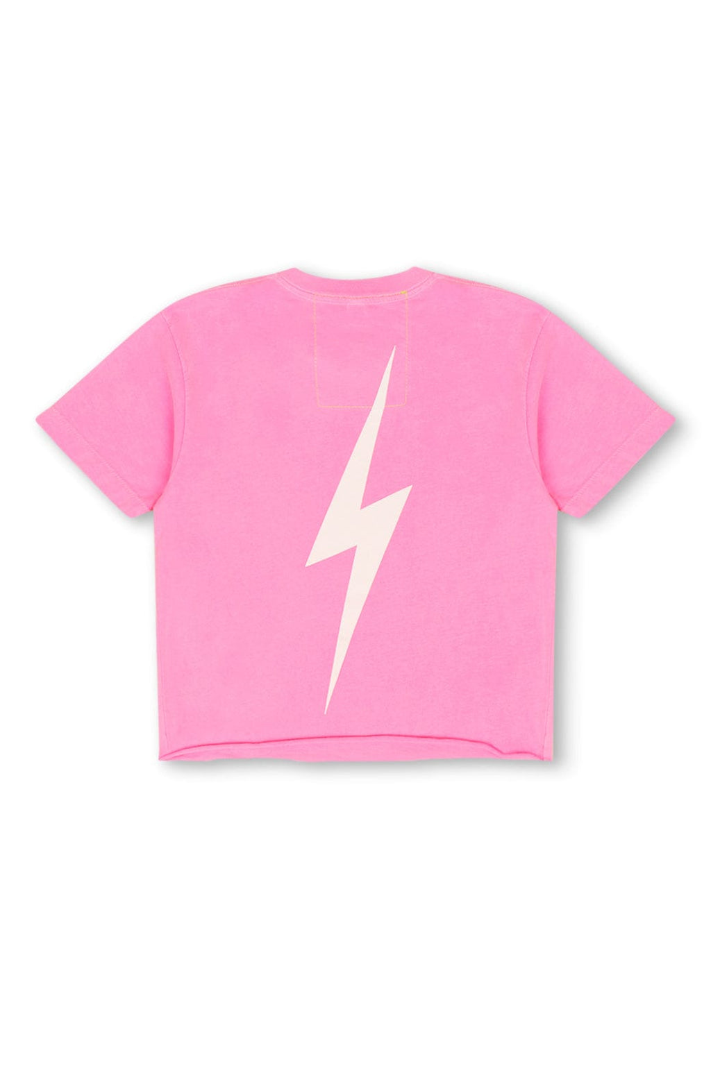 Retro UNIVERSITY OF TEXAS BOLT HOOKEM BOYFRIEND TEE - NEON PINK
