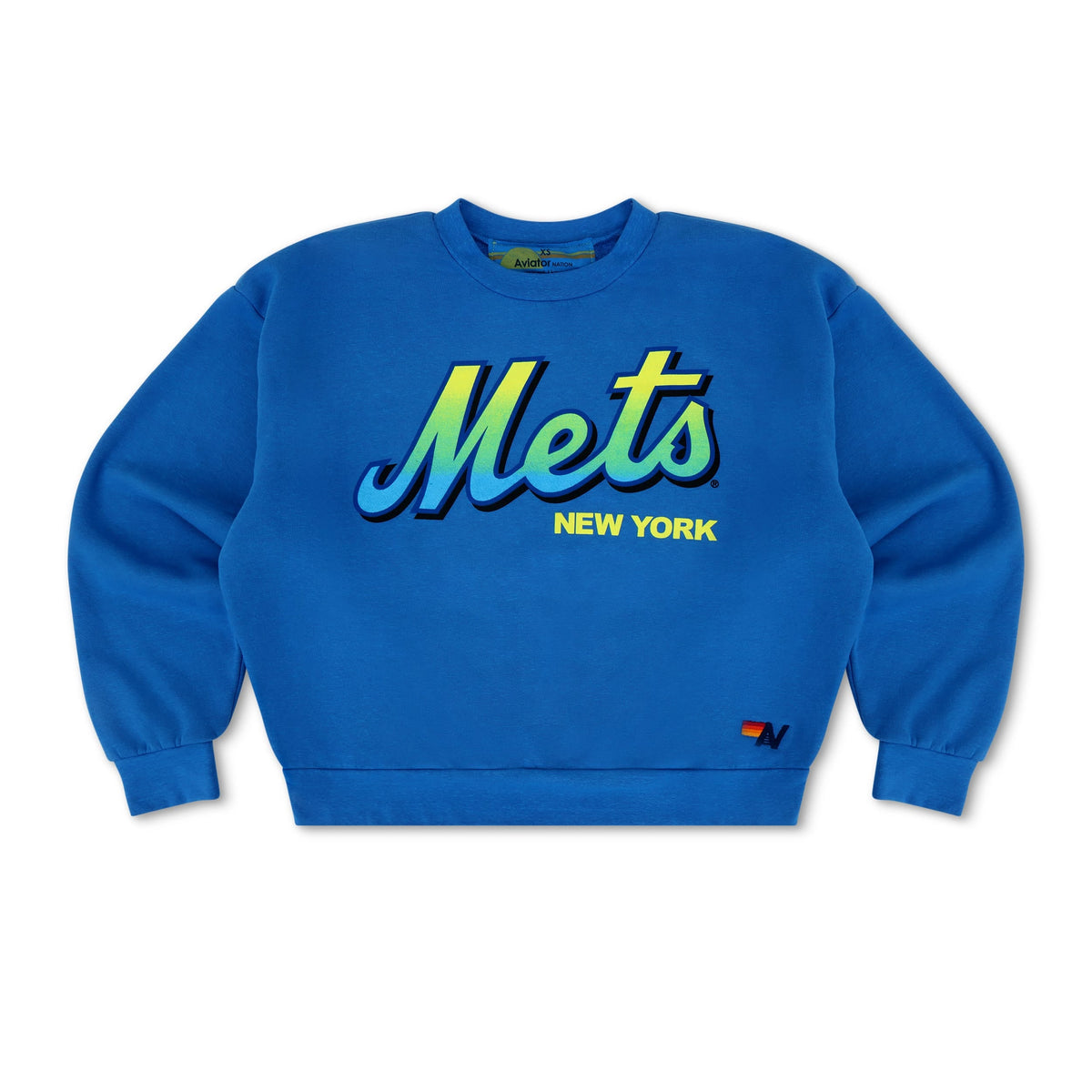 Retro NY METS 2026 RELAXED CREW SWEATSHIRT - OCEAN