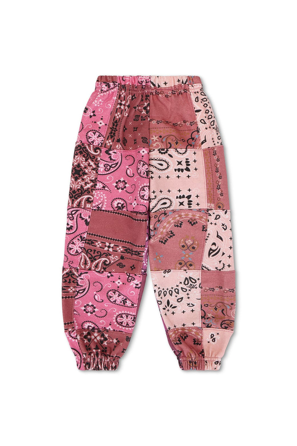 Retro KIDS BANDANA QUILTED SWEATPANTS - PINK