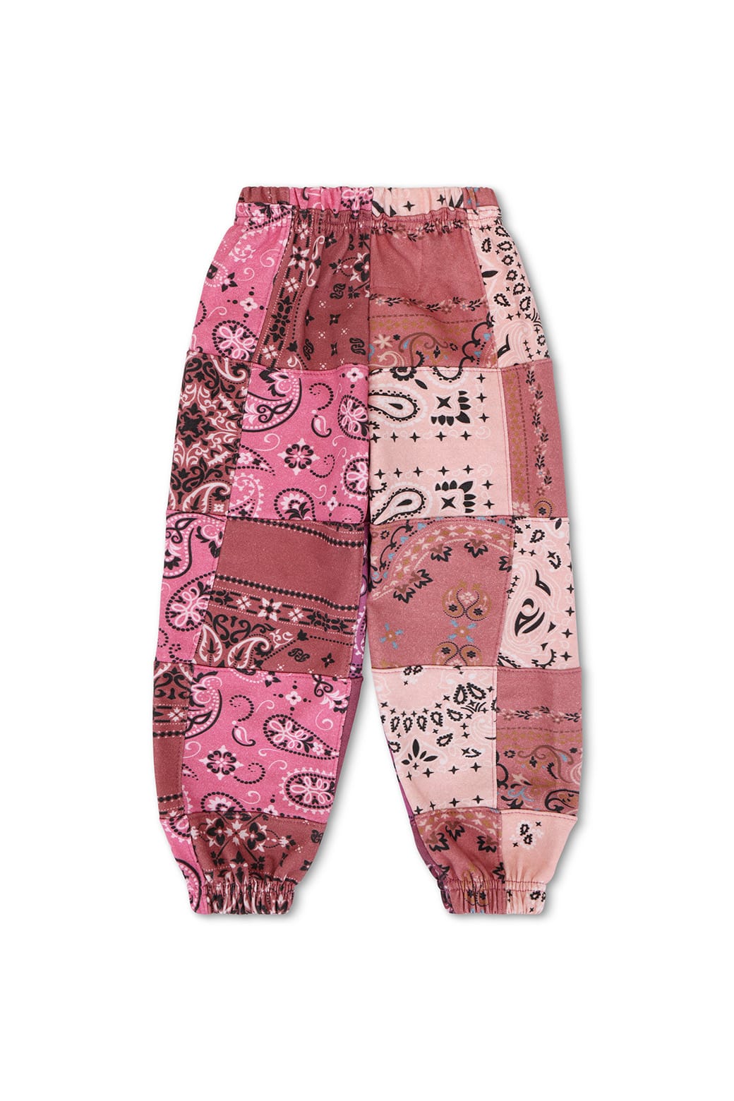 Retro KIDS BANDANA QUILTED SWEATPANTS - PINK