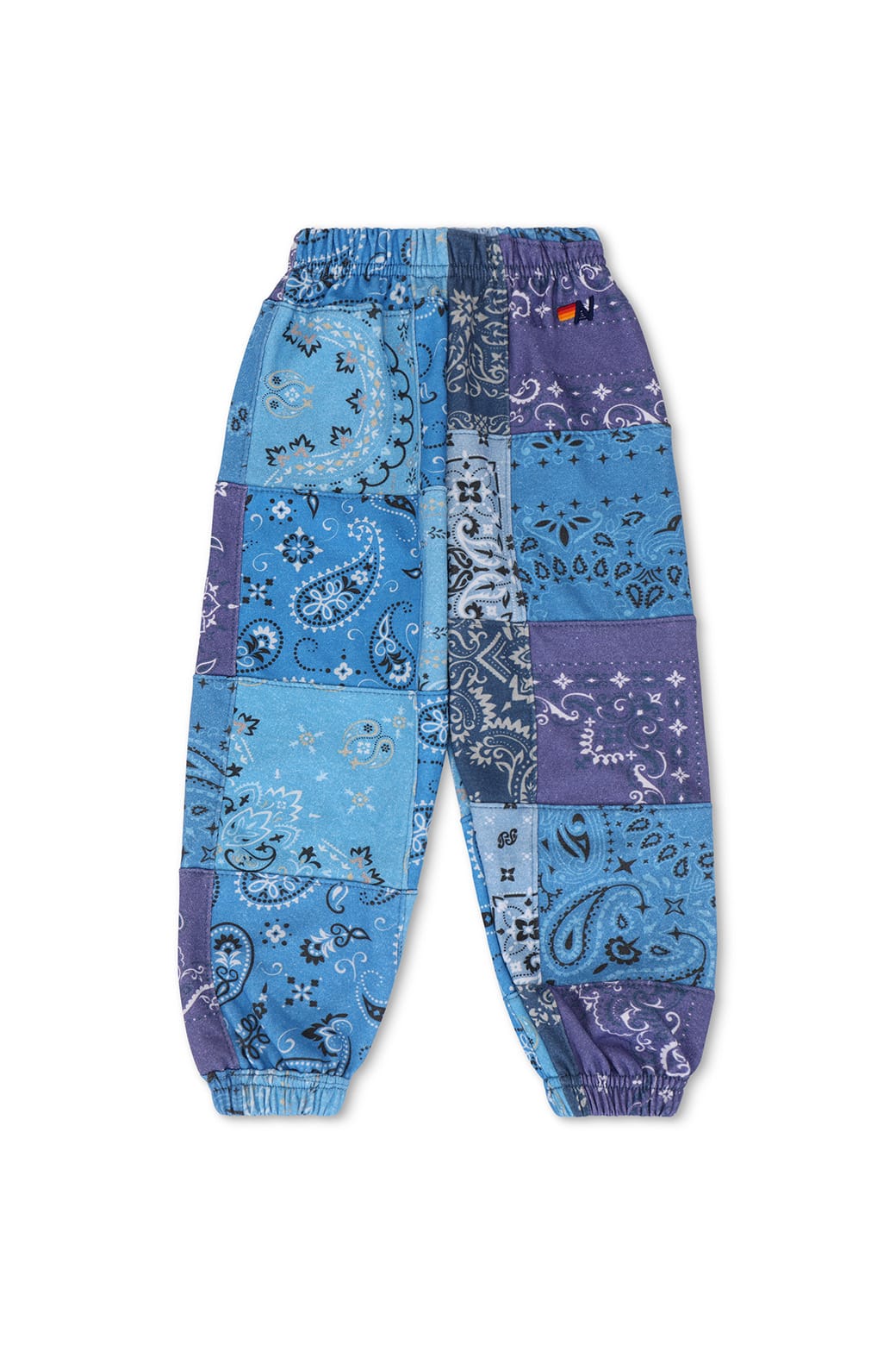 Retro KIDS BANDANA QUILTED SWEATPANTS - BLUE