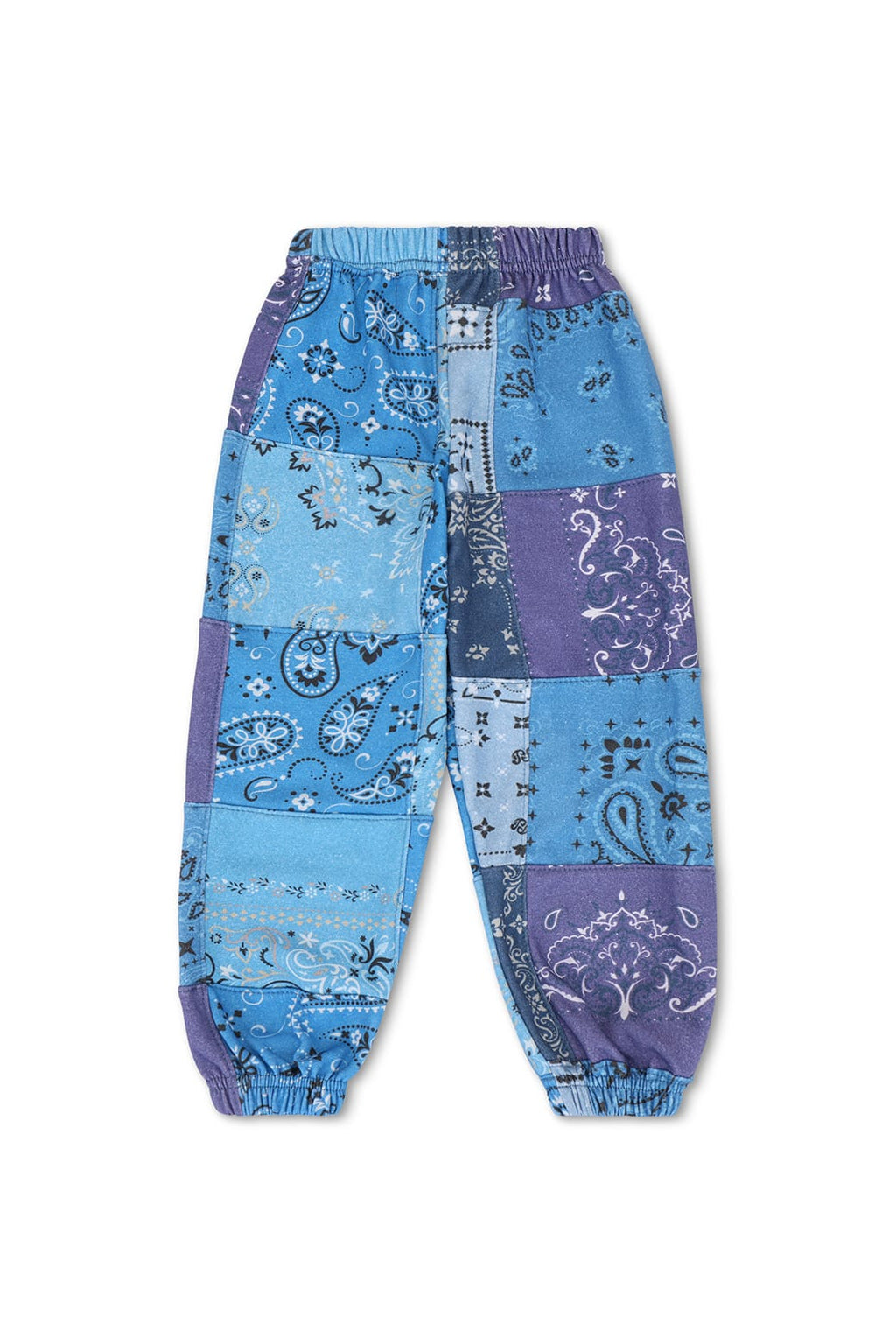Retro KIDS BANDANA QUILTED SWEATPANTS - BLUE