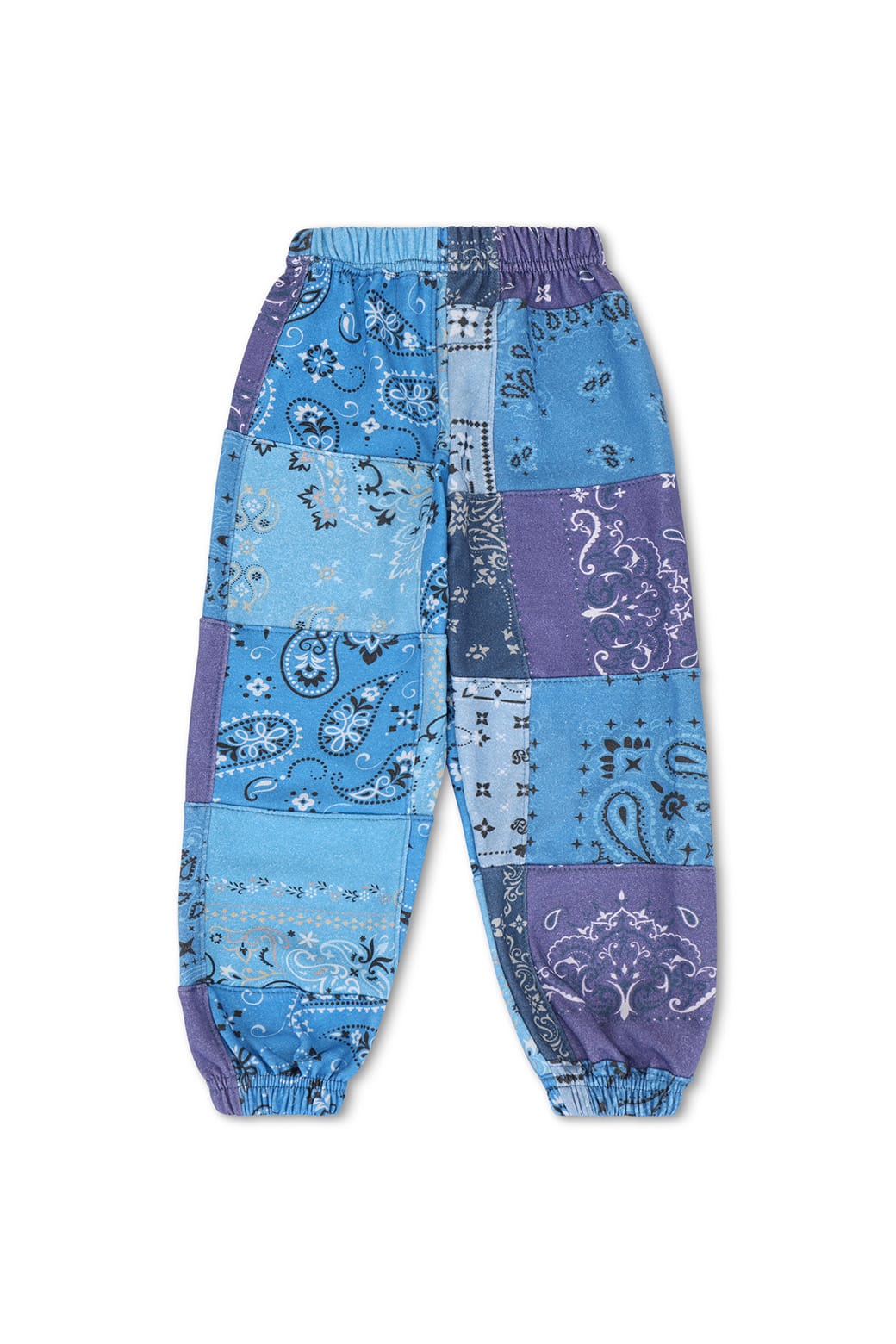 Retro KIDS BANDANA QUILTED SWEATPANTS - BLUE