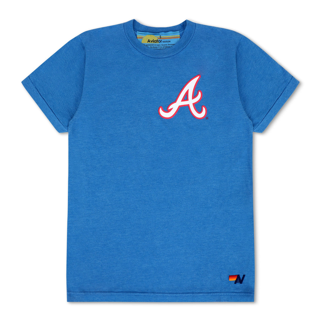 Retro ATLANTA BRAVES 2026 CREW TEE - COBALT