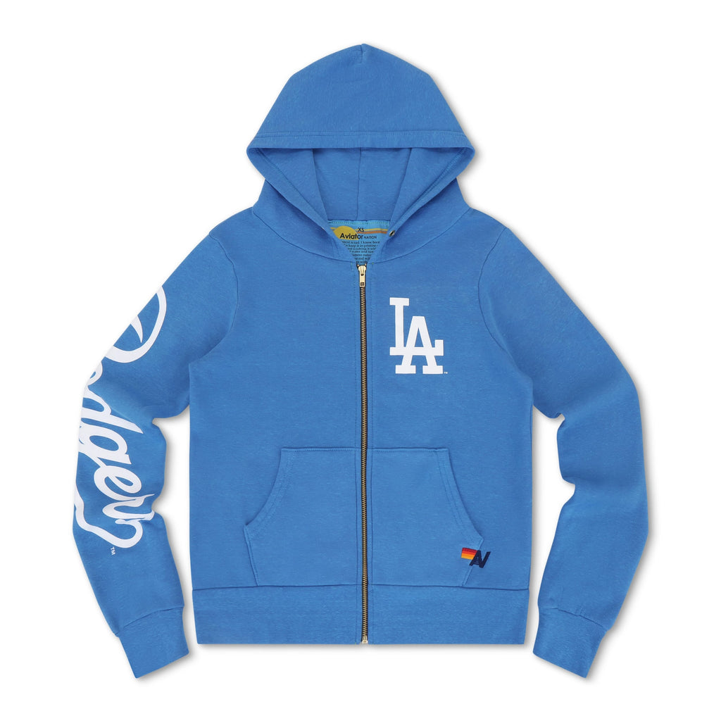 Retro LOS ANGELES DODGERS 2026 ZIP HOODIE - COBALT