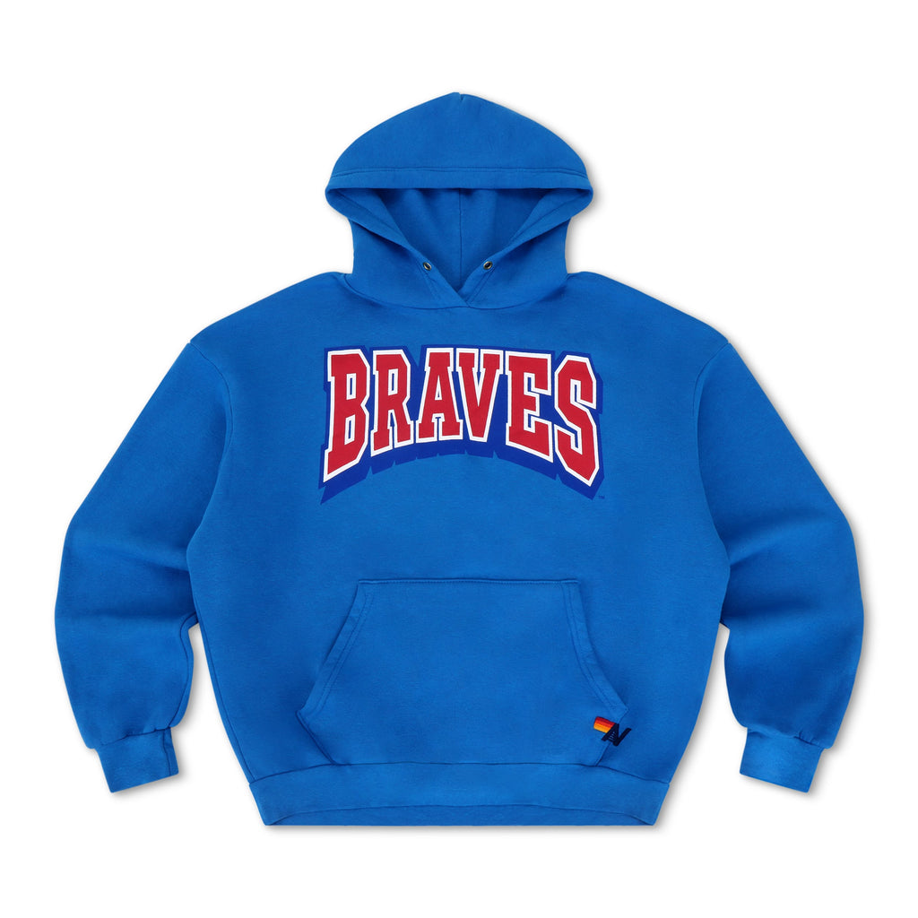 Retro ATLANTA BRAVES 2026 RELAXED PULLOVER HOODIE - ADVENTURE BLUE