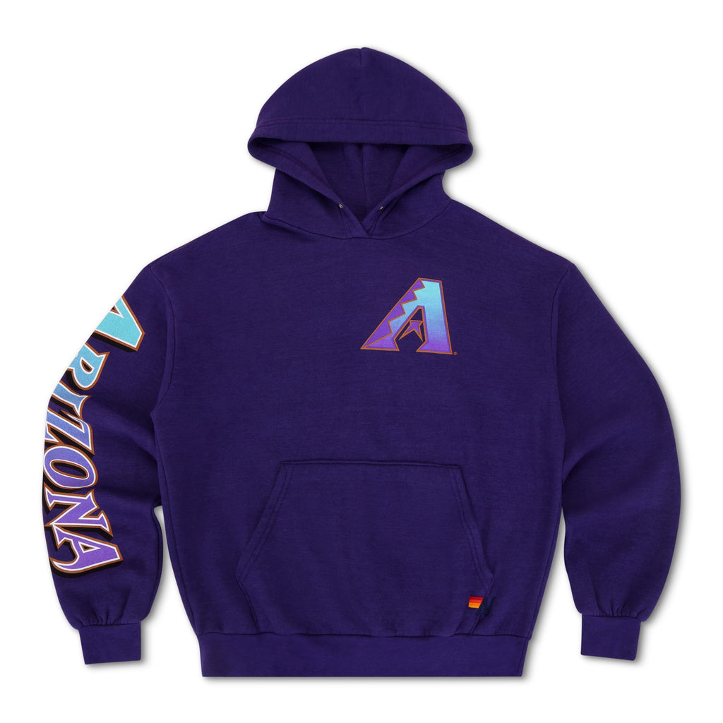 Retro ARIZONA DIAMONDBACKS 2026 RELAXED PULLOVER HOODIE - DEEP PURPLE