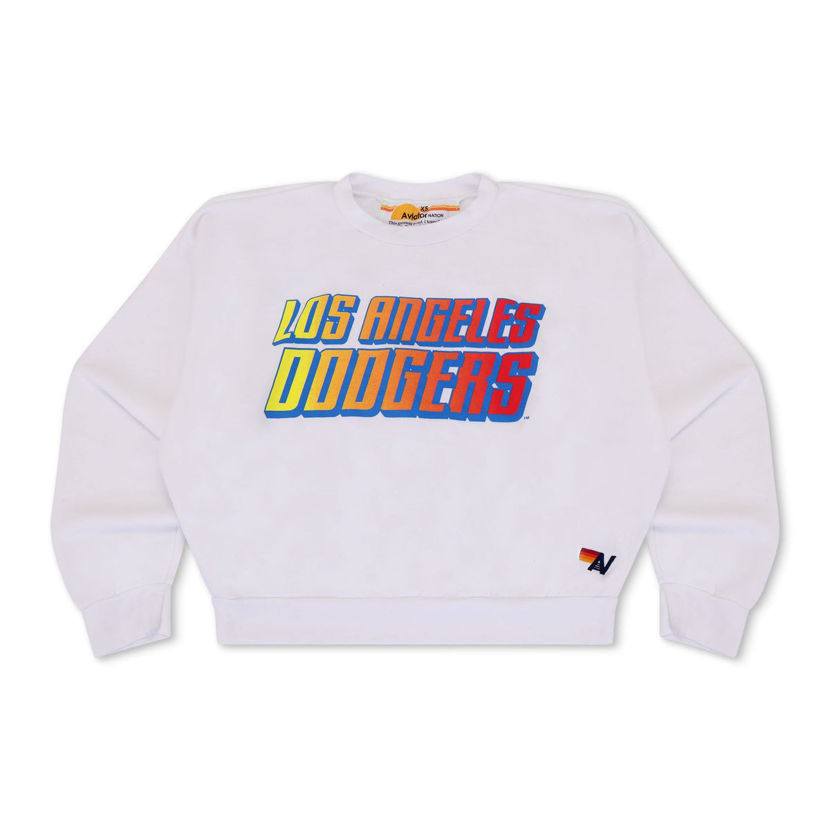 Retro LOS ANGELES DODGERS 2026 RELAXED CREW SWEATSHIRT - WHITE