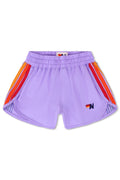 Retro KIDS 5 STRIPE FLEX JOGGER SHORT - PURPLE
