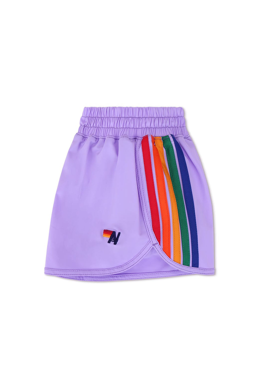 Retro KIDS 5 STRIPE FLEX JOGGER SHORT - PURPLE