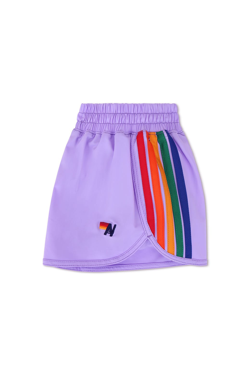 Retro KIDS 5 STRIPE FLEX JOGGER SHORT - PURPLE