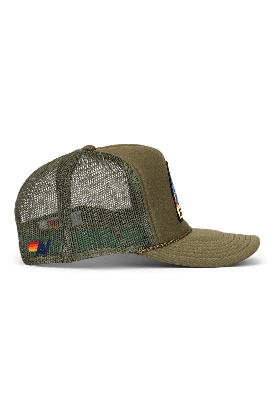 Retro PALM TREE FESTIVAL ASPEN 2026 VINTAGE LOW RISE TRUCKER - OLIVE