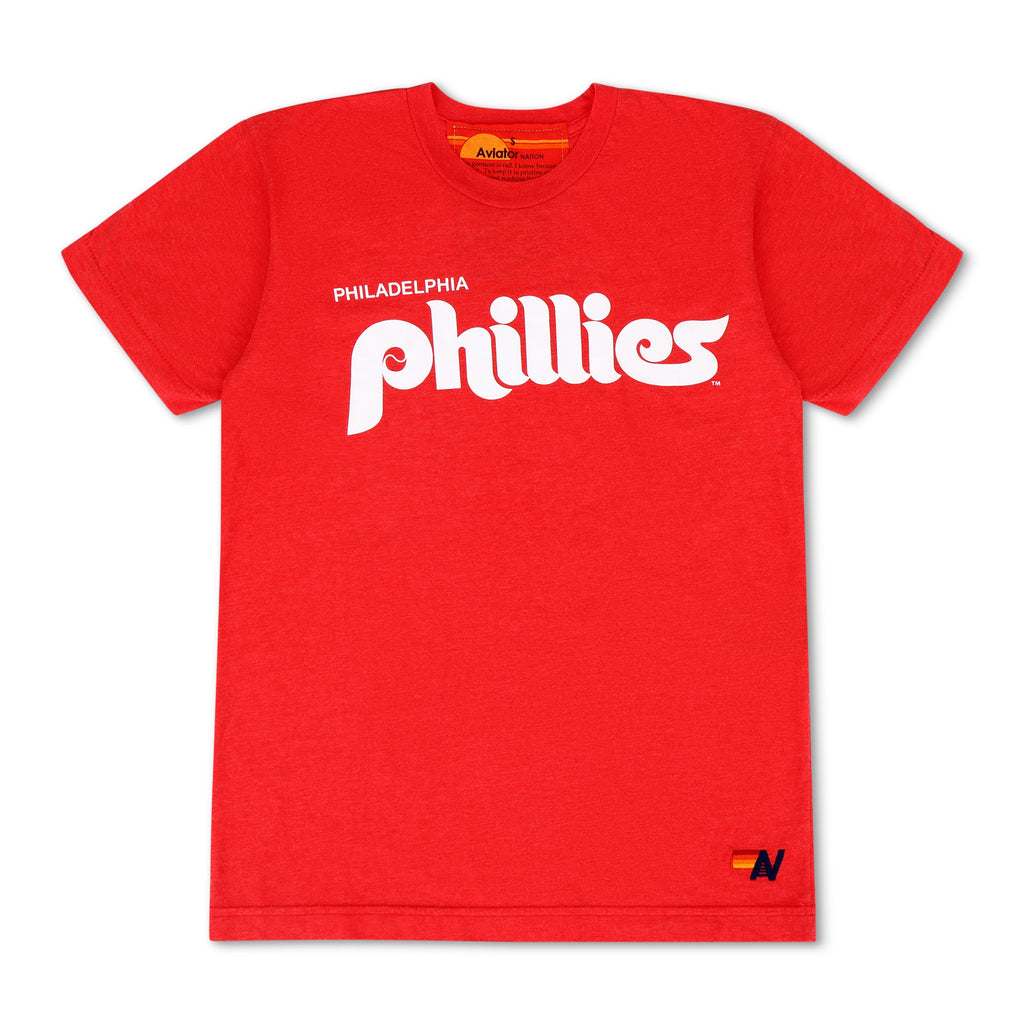 Retro PHILADELPHIA PHILLIES 2026 CREW TEE - RED