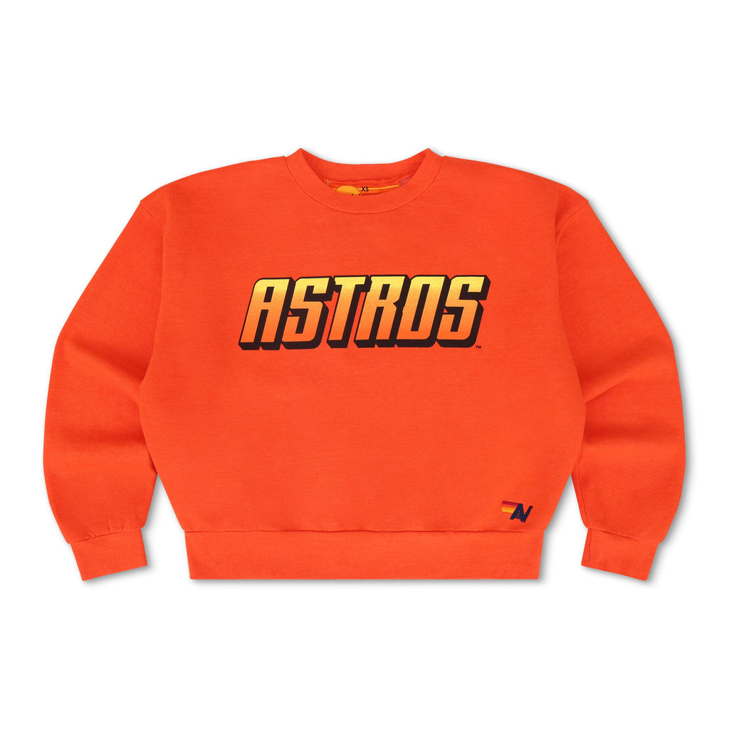 Retro HOUSTON ASTROS 2026 RELAXED CREW SWEATSHIRT - ORANGE