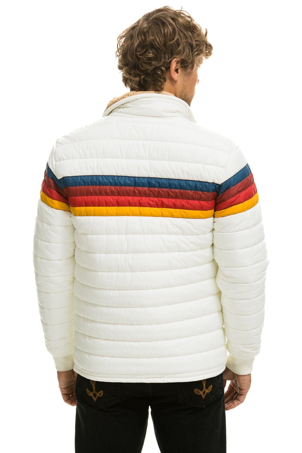 Retro 4 STRIPE JACKET - WHITE