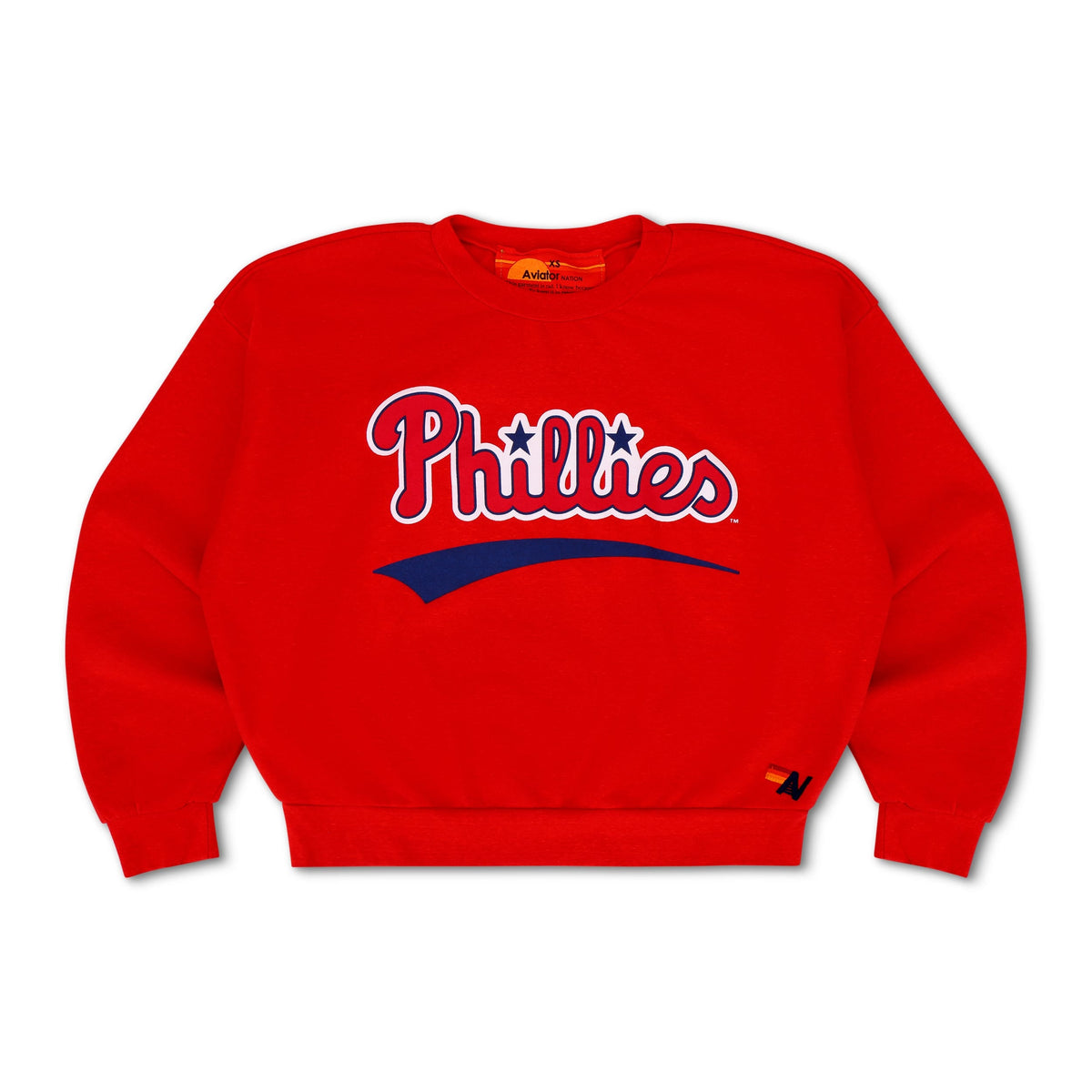 Retro PHILADELPHIA PHILLIES 2026 RELAXED CREW SWEATSHIRT - RED
