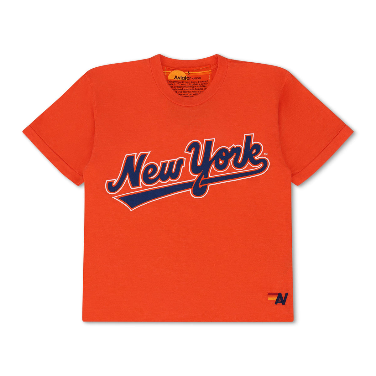 Retro NY METS 2026 BOYFRIEND TEE - ORANGE