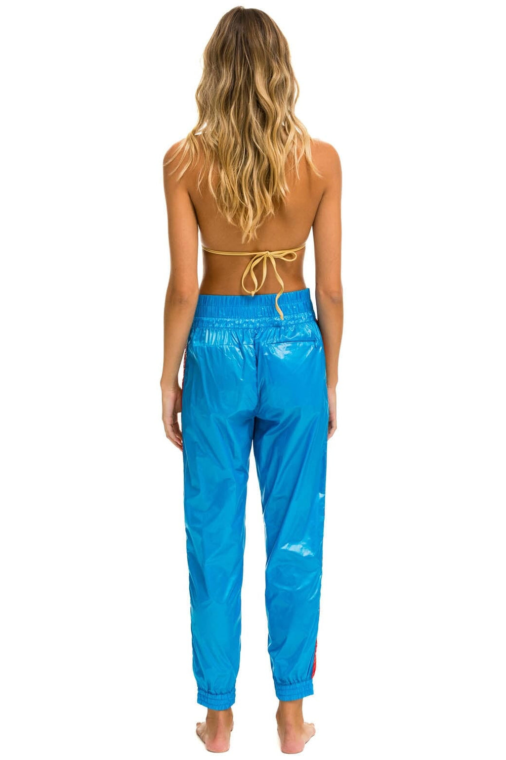 Retro 5 STRIPE HI RISE WIND PANT - DRESDEN