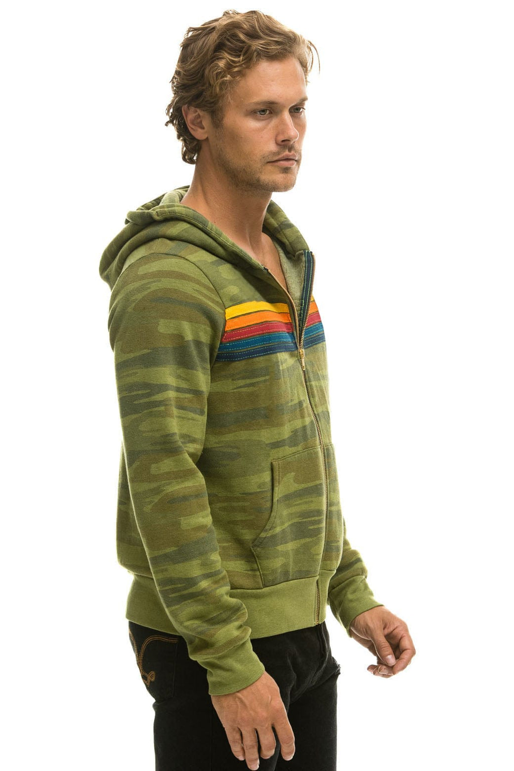 Retro 5 STRIPE HOODIE - CAMO