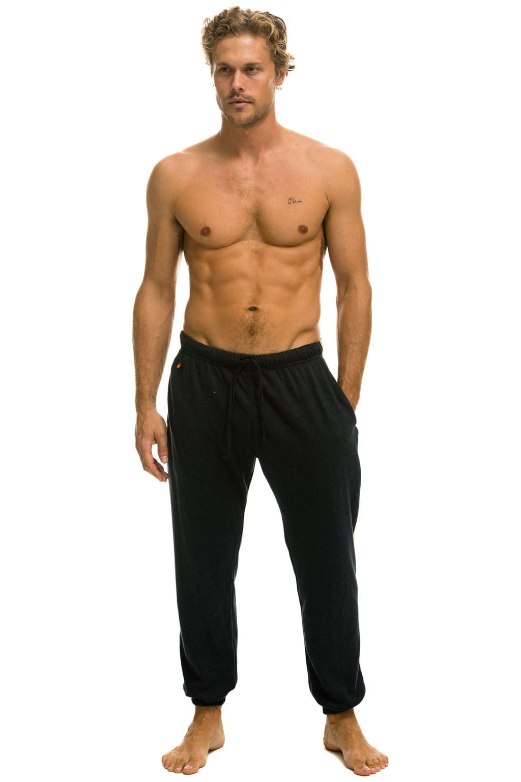 Retro 5 STRIPE SWEATPANTS - CHARCOAL GREY