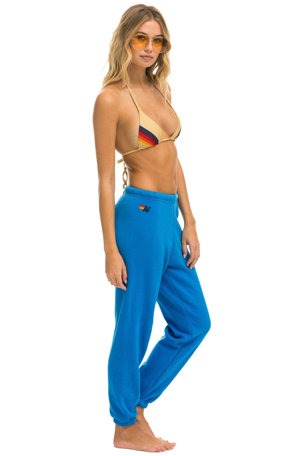 Retro 5 STRIPE SWEATPANTS - OCEAN