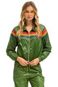 Retro 5 STRIPE - WINDBREAKER GARDEN GREEN GLOSSY