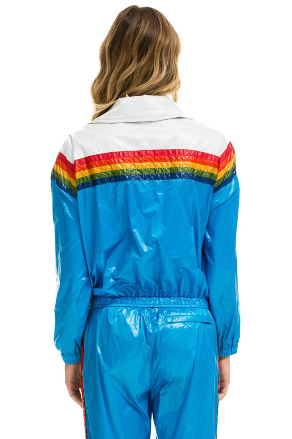 Retro 5 STRIPE WINDBREAKER - VINTAGE WHITE DRESDEN GLOSSY