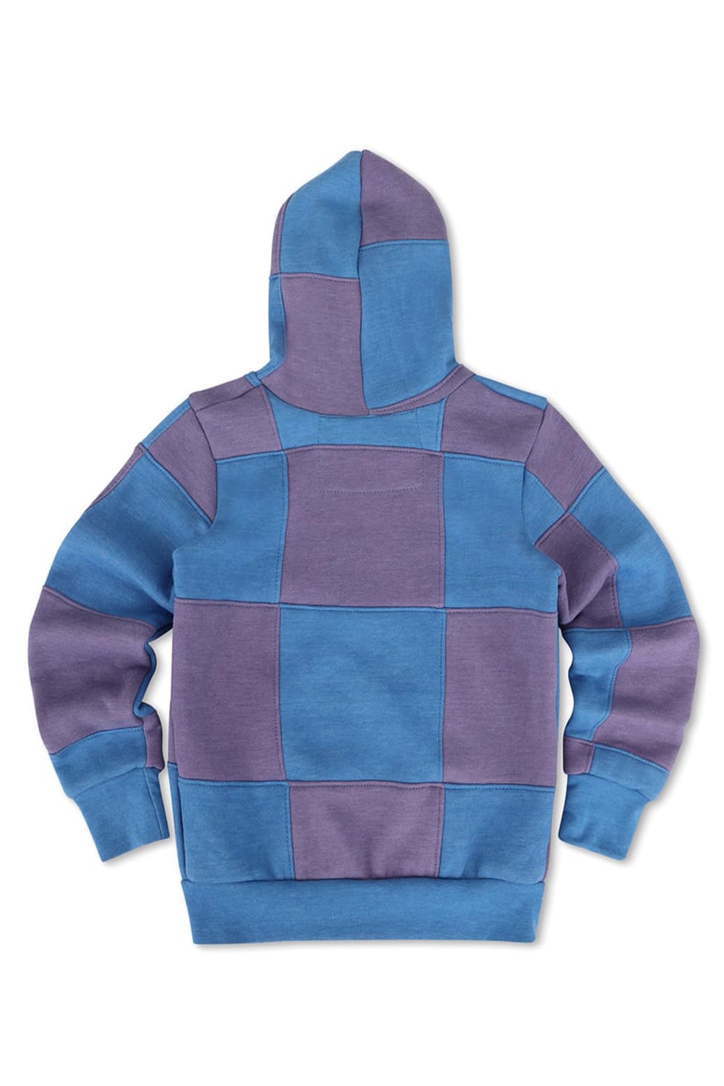 Retro KIDS CHECK QUILTED ZIP HOODIE - LAVENDER OCEAN