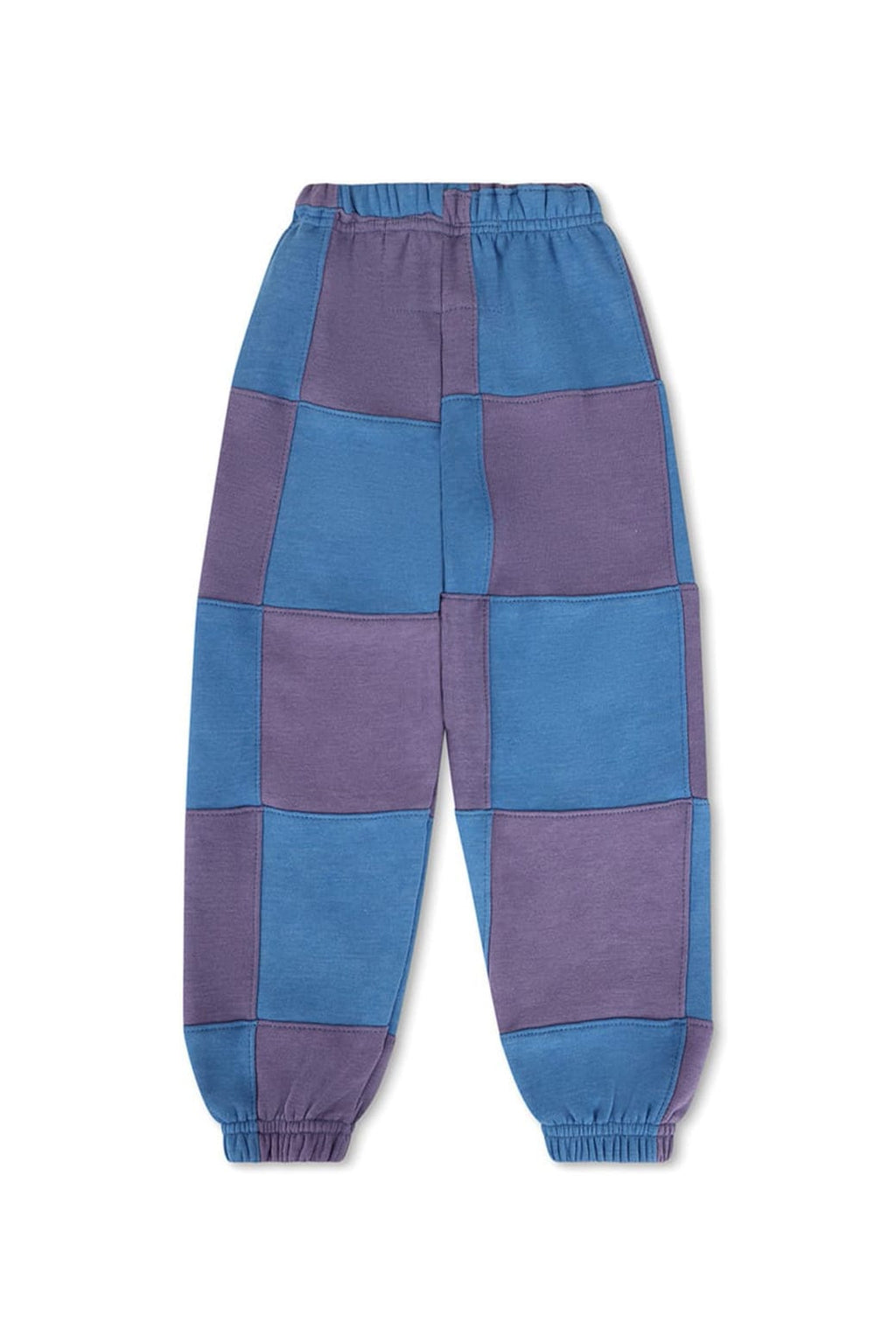 Retro KIDS CHECK QUILTED SWEATPANTS -LAVENDER OCEAN