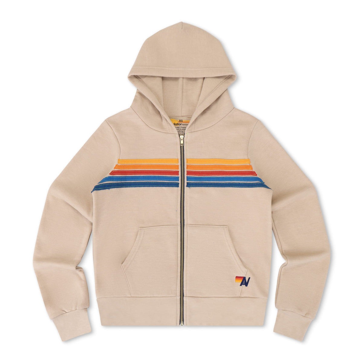 Retro 5 STRIPE HOODIE - SAND